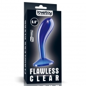 Синяя анальная втулка Flawless Clear Prostate Plug 6.0 - 15 см. - Lovetoy - в Вологде купить с доставкой