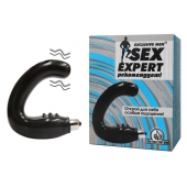 Чёрный массажёр простаты серии Sex Expert - Sex Expert - в Вологде купить с доставкой