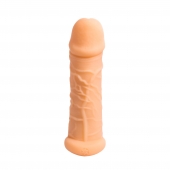 Телесный фаллоудлинитель Extra Size Bubbles - 15,5 см. - Lola Games - в Вологде купить с доставкой