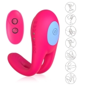 Розовое виброкольцо с пультом ДУ - I-MOON - в Вологде купить с доставкой