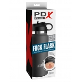 Серый мастурбатор в виде бутылки F*ck Flask - Pipedream - в Вологде купить с доставкой