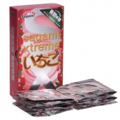 Презервативы Sagami Xtreme Strawberry c ароматом клубники - 10 шт. - Sagami - купить с доставкой в Вологде