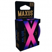Презервативы Maxus XXL увеличенного размера - 3 шт. - Maxus - купить с доставкой в Вологде