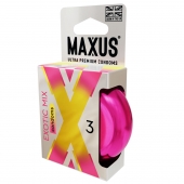 Ароматизированные презервативы Maxus Exotic Mix - 3 шт. - Maxus - купить с доставкой в Вологде