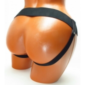 Трусики для страпона коричневого цвета - БДСМ Арсенал - купить с доставкой в Вологде