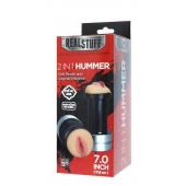 Двусторонний мастурбатор REALSTUFF 2 IN 1 HUMMER MOUTH   VAGINA - ротик и вагина - Dream Toys - в Вологде купить с доставкой