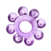 Мягкая фиолетовая гелевая насадка - Toyfa Basic - в Вологде купить с доставкой