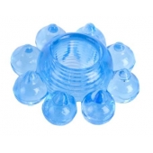 Голубая гелевая насадка-цветок - Toyfa Basic - в Вологде купить с доставкой