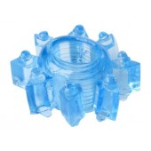 Голубая гелевая насадка-звезда - Toyfa Basic - в Вологде купить с доставкой