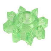 Зеленое эрекционное кольцо-звезда - Toyfa Basic - в Вологде купить с доставкой