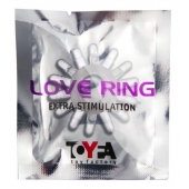 Прозрачное гелевое эрекционное кольцо с шипиками - Toyfa Basic - в Вологде купить с доставкой