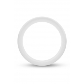 Белое люминесцентное эрекционное кольцо Silicone Glo Cock Ring - Blush Novelties - в Вологде купить с доставкой