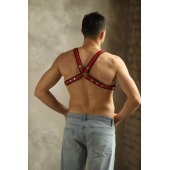 Черно-красная мужская портупея Black-Red - БДСМ Арсенал - купить с доставкой в Вологде