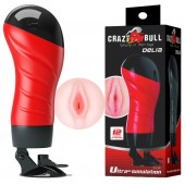 Мастурбатор-вагина Delia с вибрацией и присоской - Baile - в Вологде купить с доставкой