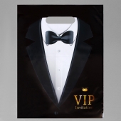 Пакет «Смокинг VIP» полиэтиленовый с вырубной ручкой (30х40 см) - UPAK LAND - купить с доставкой в Вологде