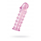 Розовая насадка на пенис с шипами - 12,5 см. - A-toys - в Вологде купить с доставкой