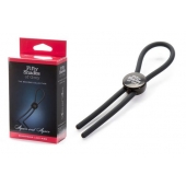 Тёмно-серое эрекционное кольцо с зажимом Again and Again Adjustable Cock Ring - Fifty Shades of Grey - в Вологде купить с доставкой