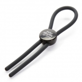 Тёмно-серое эрекционное кольцо с зажимом Again and Again Adjustable Cock Ring - Fifty Shades of Grey - в Вологде купить с доставкой