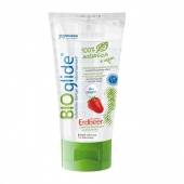 Гель-смазка на водной основе с ароматом клубники BioGlide - 80 мл. - Joy Division - купить с доставкой в Вологде