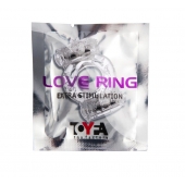 Прозрачное виброкольцо с двумя вибропульками - Toyfa Basic - в Вологде купить с доставкой