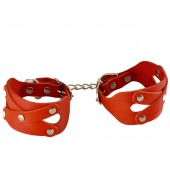 Красные наручники «Цезарь» - Sitabella - купить с доставкой в Вологде