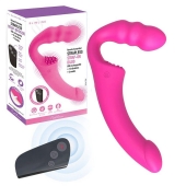 Розовый безремневой страпон Straples Strap-On Dildo - Erokay - купить с доставкой в Вологде