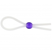 Прозрачное лассо с фиолетовой бусиной SILICONE COCK RING WITH BEAD LAVENDER - NMC - в Вологде купить с доставкой
