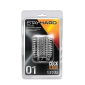 Прозрачная насадка с шипами STAY HARD COCK SLEEVE 01 CLEAR - Blush Novelties - в Вологде купить с доставкой