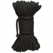 Черная верёвка для связывания и фиксации Bind Tie - 15,24 м. - Doc Johnson - купить с доставкой в Вологде