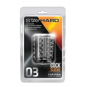 Прозрачная насадка с шипами и шишечками STAY HARD COCK SLEEVE 03 CLEAR - Blush Novelties - в Вологде купить с доставкой