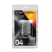 Прозрачная насадка с бороздками STAY HARD COCK SLEEVE 04 CLEAR - Blush Novelties - в Вологде купить с доставкой