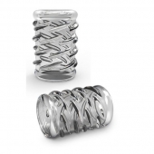 Прозрачная насадка с объёмными чёрточками STAY HARD COCK SLEEVE 06 CLEAR - Blush Novelties - в Вологде купить с доставкой