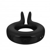 Черное эрекционное кольцо Marry Me Rechargeable Vibrating Cockring - Adrien Lastic - в Вологде купить с доставкой