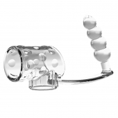 Прозрачная насадка на пенис и мошонку с анальным стимулятором Rilley - Baile - в Вологде купить с доставкой