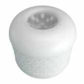 Белый сквозной мастурбатор Crystle - Baile - в Вологде купить с доставкой