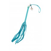 Голубая кожаная плеть - 50 см. - Pecado - купить с доставкой в Вологде