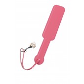 Розовый кожаный пэддл - 37 см. - Pecado - купить с доставкой в Вологде