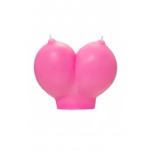 Розовая свеча «Сиськи» - 150 гр. - Pecado - купить с доставкой в Вологде