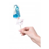 Голубой леденец в форме члена со вкусом блю кюрасао - 80 гр. - Sosuчki - купить с доставкой в Вологде