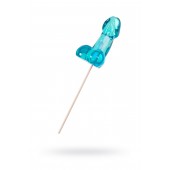 Голубой леденец в форме члена со вкусом блю кюрасао - 80 гр. - Sosuчki - купить с доставкой в Вологде