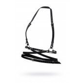 Черная кожаная портупея «Осанка» - Pecado - купить с доставкой в Вологде