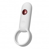 Белое эрекционное виброкольцо с пультом ДУ - Youvic - в Вологде купить с доставкой