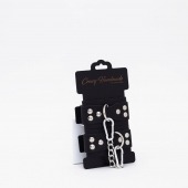 Черные кожаные оковы с регулируемыми ремешками - Crazy Handmade - купить с доставкой в Вологде