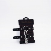 Черно-красные кожаные оковы - Crazy Handmade - купить с доставкой в Вологде