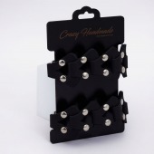 Черные кожаные наручники из звеньев - Crazy Handmade - купить с доставкой в Вологде