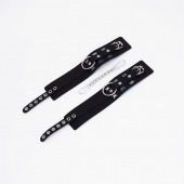 Черные кожаные оковы Sex - Crazy Handmade - купить с доставкой в Вологде