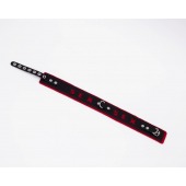 Черно-красный ошейник Sex - Crazy Handmade - купить с доставкой в Вологде