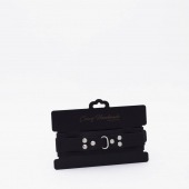 Черный ошейник из высококачественной натуральной кожи - Crazy Handmade - купить с доставкой в Вологде