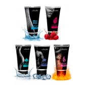 Набор из 5 лубрикантов JUJU (увлажняющий, Hot+, Long, Anal, малина) - JuJu - купить с доставкой в Вологде