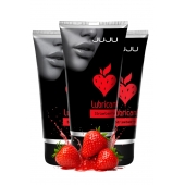 Набор из 3 съедобных лубрикантов JUJU со вкусом клубники - JuJu - купить с доставкой в Вологде
